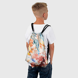 Рюкзак-мешок Абстрактные контрастные волны, цвет: 3D-принт — фото 2