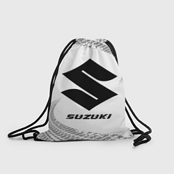 Мешок для обуви Suzuki speed на светлом фоне со следами шин