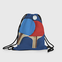 Рюкзак-мешок Теннисные ракетки, цвет: 3D-принт