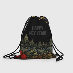 Мешок для обуви Happy new year black style