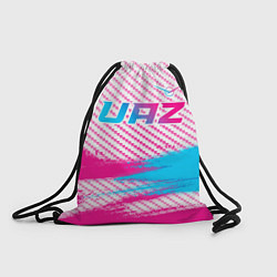 Рюкзак-мешок UAZ neon gradient style посередине, цвет: 3D-принт