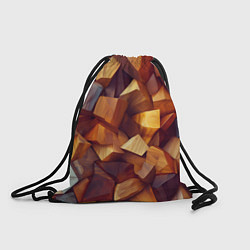 Рюкзак-мешок Паттерн камни и кристаллы, цвет: 3D-принт