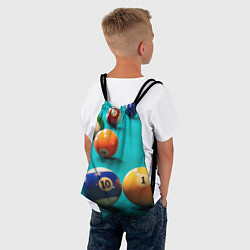 Рюкзак-мешок Бильярдные шары, цвет: 3D-принт — фото 2