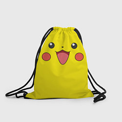Рюкзак-мешок Пикачу - весёлый покемон, цвет: 3D-принт
