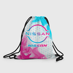 Рюкзак-мешок Nissan neon gradient style, цвет: 3D-принт