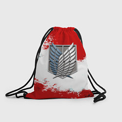 Рюкзак-мешок Атака титанов аниме краски, цвет: 3D-принт