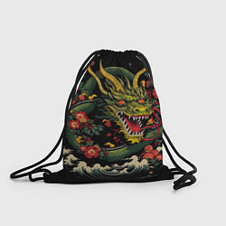 Рюкзак-мешок Зеленый дракон, цвет: 3D-принт