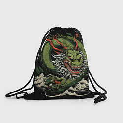 Мешок для обуви Символ года зеленый дракон