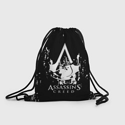 Рюкзак-мешок Assassins Creed белые краски, цвет: 3D-принт