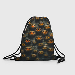 Рюкзак-мешок Глаза на стене, цвет: 3D-принт