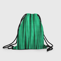 Рюкзак-мешок Абстракция полосы зелёные, цвет: 3D-принт