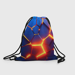 Рюкзак-мешок Огненные плиты с разломом, цвет: 3D-принт