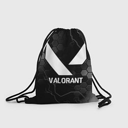 Мешок для обуви Valorant glitch на темном фоне