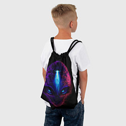 Рюкзак-мешок UFO alien head, цвет: 3D-принт — фото 2