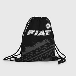 Мешок для обуви Fiat speed на темном фоне со следами шин посередин