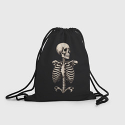 Рюкзак-мешок Скелет улыбается, цвет: 3D-принт