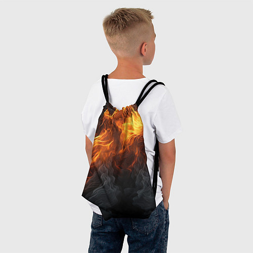 Мешок для обуви Огонь и дым / 3D-принт – фото 4