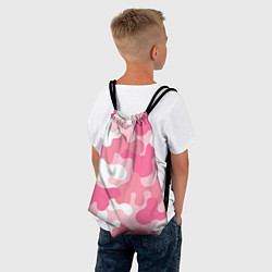 Рюкзак-мешок Камуфляж розовый, цвет: 3D-принт — фото 2