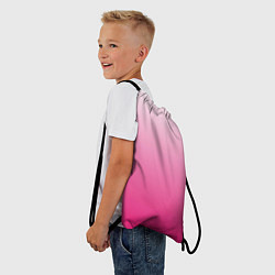 Рюкзак-мешок Бело-розовый градиент, цвет: 3D-принт — фото 2