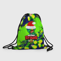 Рюкзак-мешок Brawl stars leon green color, цвет: 3D-принт