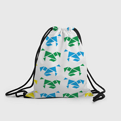 Рюкзак-мешок Origami horses, цвет: 3D-принт