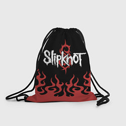 Рюкзак-мешок Slipknot в огне, цвет: 3D-принт
