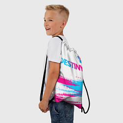 Рюкзак-мешок Destiny neon gradient style посередине, цвет: 3D-принт — фото 2