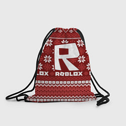 Рюкзак-мешок Roblox christmas sweater, цвет: 3D-принт