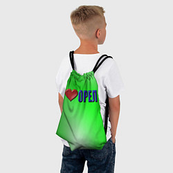 Рюкзак-мешок Орел любимый город, цвет: 3D-принт — фото 2