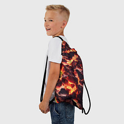 Рюкзак-мешок Бурлящая лава, цвет: 3D-принт — фото 2