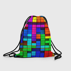 Рюкзак-мешок Радужный кубизм, цвет: 3D-принт
