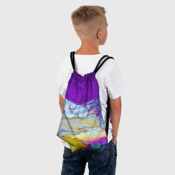 Рюкзак-мешок Облака и спирали, цвет: 3D-принт — фото 2