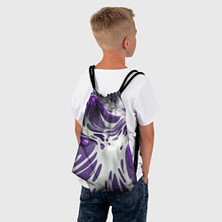 Рюкзак-мешок Бело-фиолетовая краска, цвет: 3D-принт — фото 2
