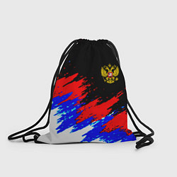 Мешок для обуви Россия триколор герб краски