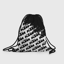 Рюкзак-мешок KTU краски черные, цвет: 3D-принт