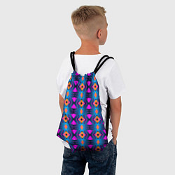 Рюкзак-мешок Неоновый объёмный узор, цвет: 3D-принт — фото 2
