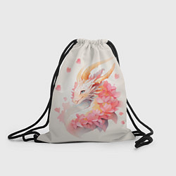 Рюкзак-мешок Милый розовый дракон, цвет: 3D-принт
