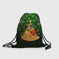 Рюкзак-мешок Пицца-ёлка, цвет: 3D-принт