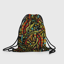 Рюкзак-мешок Африканская живопись, цвет: 3D-принт