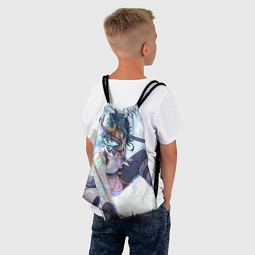 Мешок для обуви Genshin Impact Сяо Xiao Mask / 3D-принт – фото 4