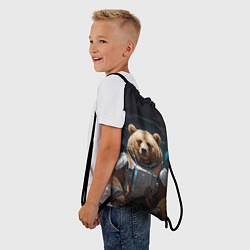 Рюкзак-мешок Космомишка, цвет: 3D-принт — фото 2