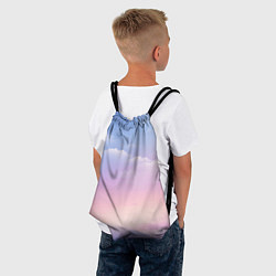 Рюкзак-мешок Нежные краски неба, цвет: 3D-принт — фото 2