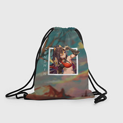 Рюкзак-мешок Дэхья на фоне природы, цвет: 3D-принт