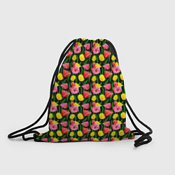 Рюкзак-мешок Разноцветные тюльпаны, цвет: 3D-принт