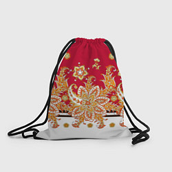 Рюкзак-мешок Сказочный цветочный узор, цвет: 3D-принт