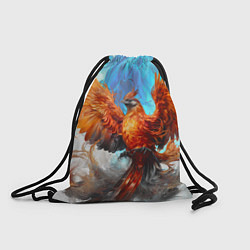 Рюкзак-мешок Птица феникс в огне, цвет: 3D-принт
