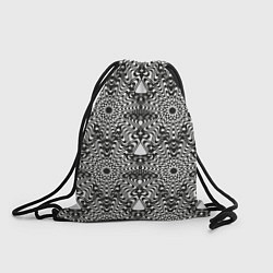 Рюкзак-мешок Черные линии, цвет: 3D-принт