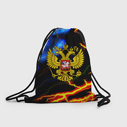 Мешок для обуви Россия наша страна герб шторм