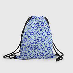 Рюкзак-мешок Синие каракули, цвет: 3D-принт