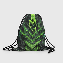 Рюкзак-мешок Green slime, цвет: 3D-принт
